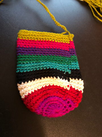 Crochet Crytal Pouch ( Large)