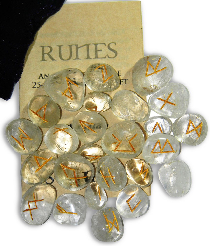 Quartz Crystal Rune Set