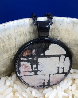 Gelli Print Pendant 3