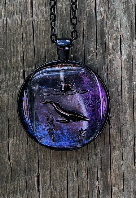 Clear Quartz Whale Pendant