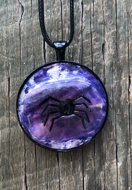 Fluorite Spider Pendant